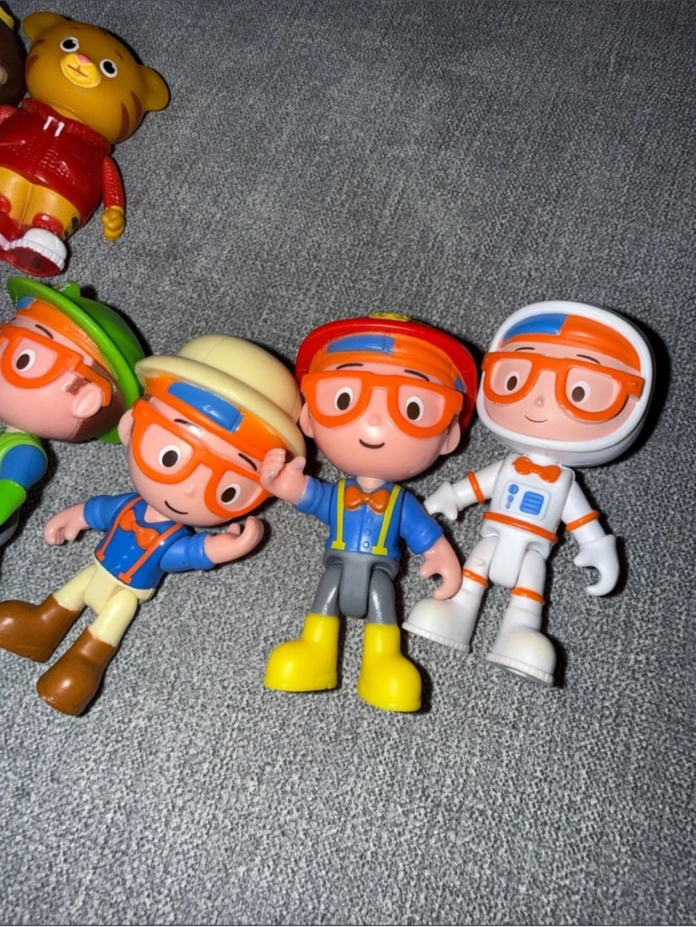 Blippi & Daniel Tiger Figurines Toy Lot